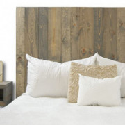 Classic Gray Headboard King Size Stain, Hanger Style, Handcrafted. Mounts on Wall. Easy Installation.