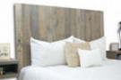 Classic Gray Headboard King Size Stain, Hanger Style, Handcrafted. Mounts on Wall. Easy Installation.