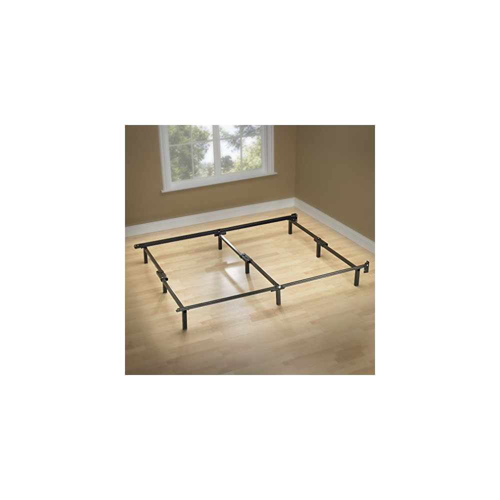 ZINUS Compack Metal Bed Frame / 7 Inch Support Bed Frame for Box Spring and Mattress Set, Black, King
