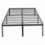 Amazon Basics Heavy Duty Non-Slip Bed Frame with Steel Slats, Easy Assembly - 18"H,  Queen 
