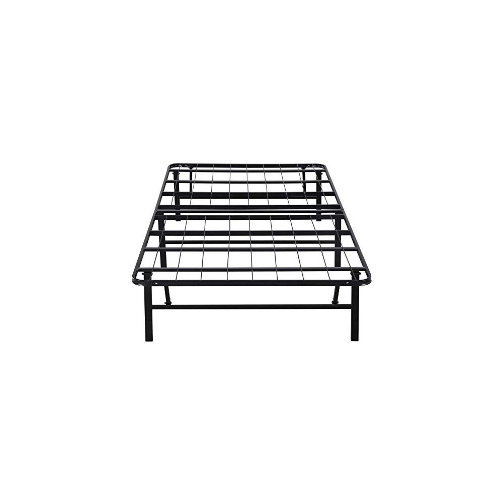 Olee Sleep 14 Inch Foldable Dura Metal Platform Bed Frame, Twin ...