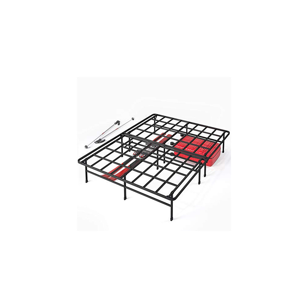 ZINUS SmartBase Super Heavy Duty Mattress Foundation with 4400lbs Weight Capacity / 14 Inch Metal Platform Bed Frame / No Box