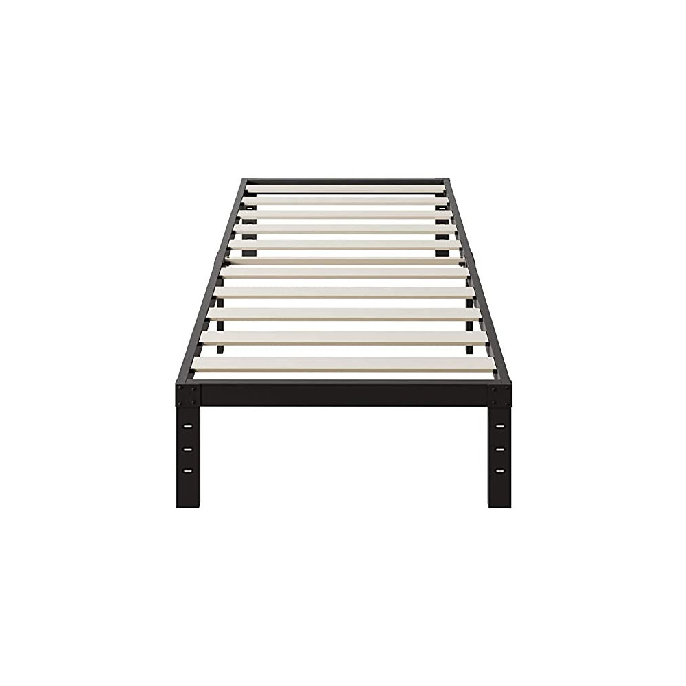 ZIYOO 16 Inch Platform Metal Bed Frame/3500lbs Heavy Duty/Strengthen Wooden Slat Support/Mattress Foundation/No Box Spring Ne