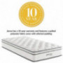 Modway Jenna 10” Twin Innerspring Mattress Quality Quilted Pillow Top-Individually Encased Pocket Coils-10-Year Warranty, Twi