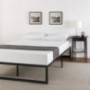 Zinus ABEL 14 Inch Metal Platform Bed Frame with Steel Slat Support, Mattress Foundation, Queen & Green Tea 6-inch Memory Foa