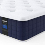 Twin Mattress, Coolvie 10 Inch Twin Size Hybrid Mattress, Individual Pocket Springs with Memory Foam, Bed in in a Box, Cooler
