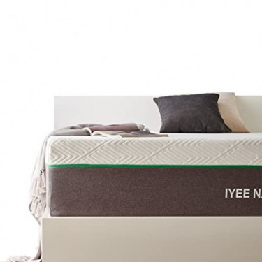 Queen Size Mattress, 10 Inch Iyee Nature Cooling-Gel Memory Foam Mattress Bed in a Box, Supportive & Pressure Relief with Bre