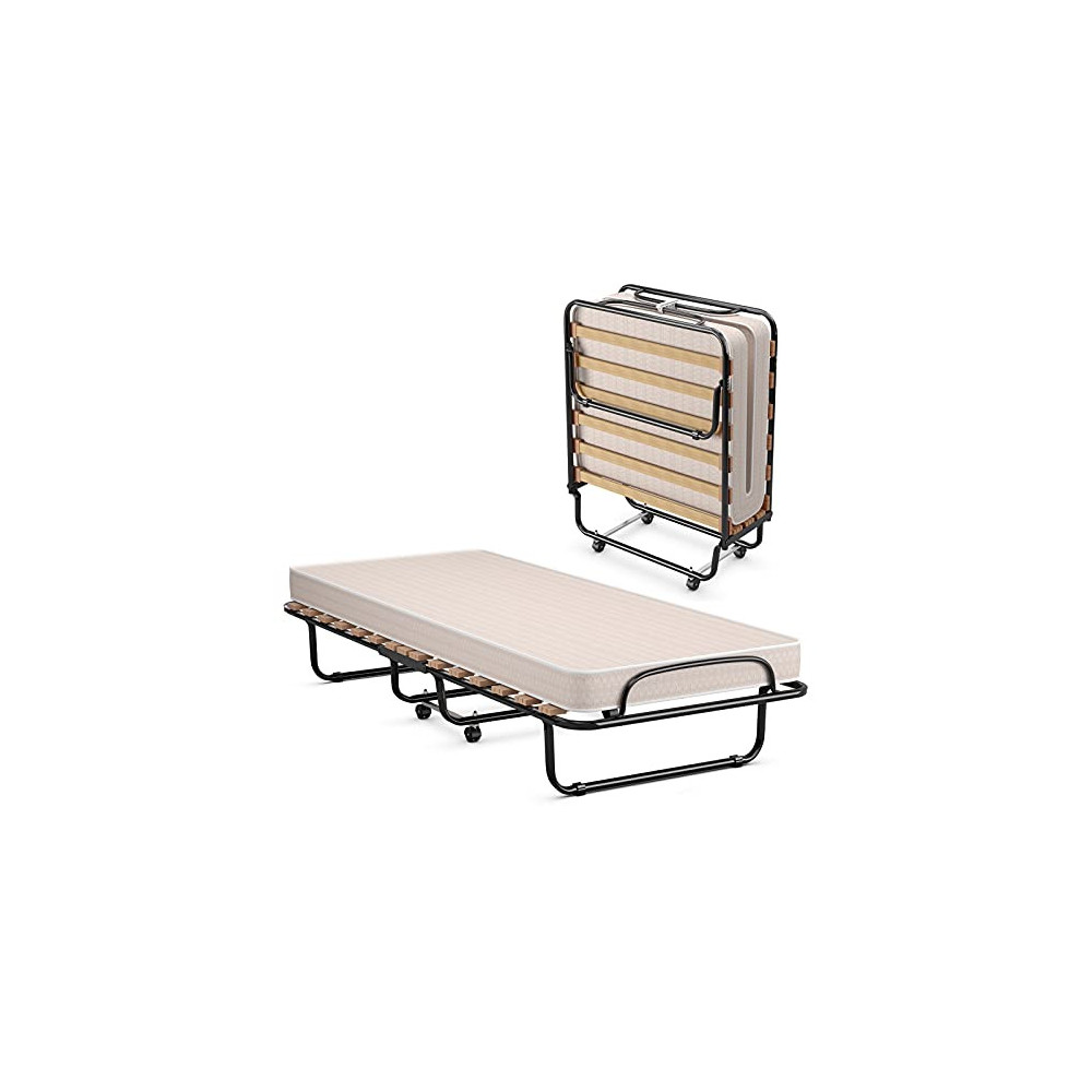 Giantex Folding Bed With Mattress Rollaway Guest Bed Wfoam Universe