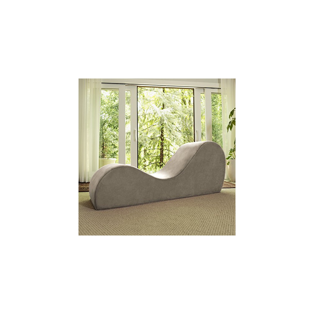 Avana Sleek Chaise Lounge for Yoga, Stretching, Relaxation, Beige
