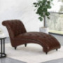 Christopher Knight Home Varnell Chaise Lounge, Dark Brown