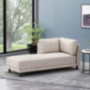 Christopher Knight Home Hyland Chaise Lounge, Beige + Black