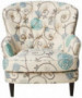Christopher Knight Home Tafton Fabric Club Chair, White / Blue Floral