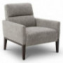 Chita Accent Chairs for Living Room, Oversized Large Upholstered Club Chair with Arms, No-Tools Assembly, Pebble Grey
