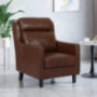 Christopher Knight Home Stuart Contemporary Pillow Tufted Club Chair, Dark Brown