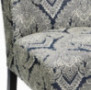 Signature Design by Ashley Honnally Modern Medallion Pattern Accent Chair, Blue & Ivory