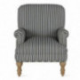 Dorel Living Jaya, Black Stripe Accent Chair,