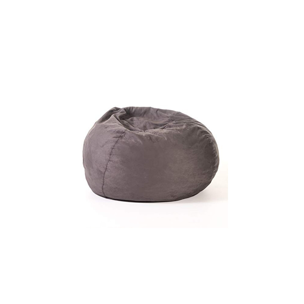 Christopher Knight Home Waldo 5 Foot Bean Bag, 5 Ft, Charcoal