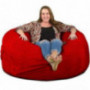 ULTIMATE SACK 5000  5 Ft.  Bean Bag Chair: Giant Foam-Filled Furniture - Machine Washable Covers, Durable Inner Liner, 100% V
