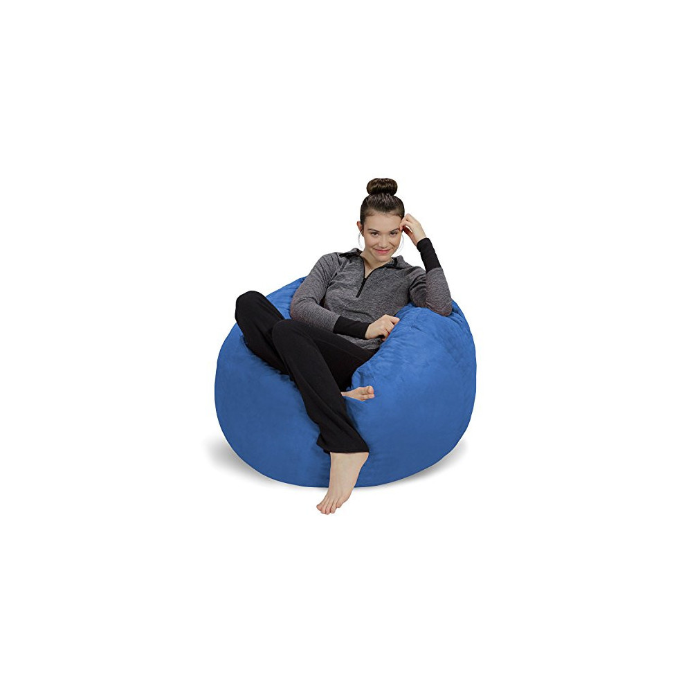 Sofa Sack - Plush, Ultra Soft Bean Bag Chair - Memory Foam Bean Bag Chair with Microsuede Cover - Stuffed Foam Filled Furnitu