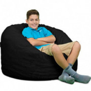 ULTIMATE SACK 3000  3 Ft.  Bean Bag Chair: Giant Foam-Filled Furniture - Machine Washable Covers, Durable Inner Liner, 100% V