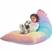 Nobildonna Stuffed Animal Storage Bean Bag Chair Cover Only for Kids and Adults, Extra Large Beanbag Without Filling Plush To