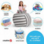 Creative QT Stuffed Animal Storage Bean Bag Chair - Kid Bean Bag Chair - Beanbag Cover - Stuffed Animal Holder - Beanbag Chai