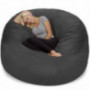 Chill Sack Bean Bag Chair: Giant 6 Memory Foam Furniture Bean Bag - Big Sofa with Soft Micro Fiber Cover, Charcoal