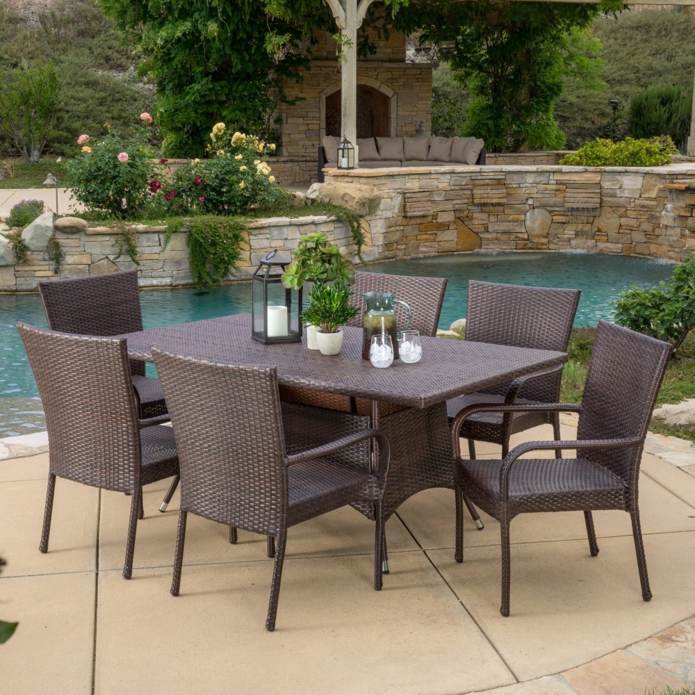 TITIMO 5Piece Outdoor Furniture Dining Set, AllWeather Cast