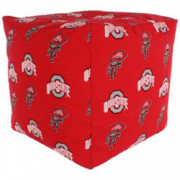 College Covers Ohio State Buckeyes Cube Cushion Pouf Chair Bean Bag Ottoman