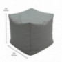 FDP Limited Edition Designer 18" Square Bean Bag Pouf, Multipurpose Decorative Ottoman, Seat or Footrest, Great for Small Spa
