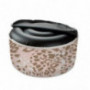Inflatable Stool Pouf Indoor Outdoor Ottomans for Patio Leopard Spotted Print Skin Fur Texture Seamless Pattern Stock Foot Re