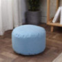 JYHS Seat Cushion,Footstool,Soft Knitted Cotton Linen Bean Bag Chair,Thick Futon Floor Pouf Round Small Decorative Dome Chair