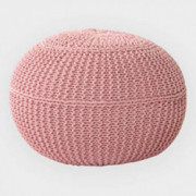 ZXXY 50X40cm Braided Cushion Stool Round Hand Woven Bean Bag Simple Sofa Pouf Seat Home Floor Ball Chair Knitted Rest Room Ba