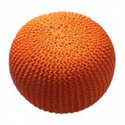 ZXXY Round Knitted Footstool Chunky Hand Knit Woven Bean Bag Pouf Foot Stool Contemporary Living Room Cushion Seat Lazy Sofa 