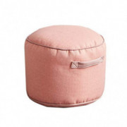 Footstool Ottoman Pouf, Modern Linen Pouffe Footrest, Bean Bag Chair Seat, Removable Seat Cover, for Home Living Room Bedroom