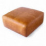 POLY & BARK Sequoia Ottoman in Full-Grain Pure-Aniline Italian Tanned Leather in Cognac Tan