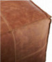 LEATHEROOZE Handmade Unstuffed Leather Moroccan Pouf Seat Boho Ottoman 18x18x14” / Living Room Bedroom TV Room