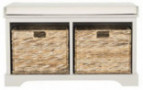 Safavieh American Homes Collection Freddy Brown Wicker Storage Bench