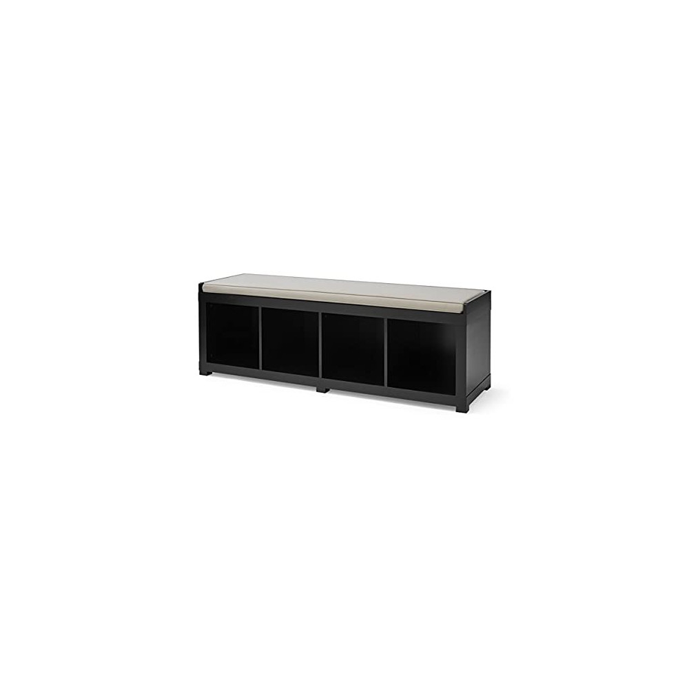 Better Homes and Gardens Storage Organizer Bench,  4-Cube, White 