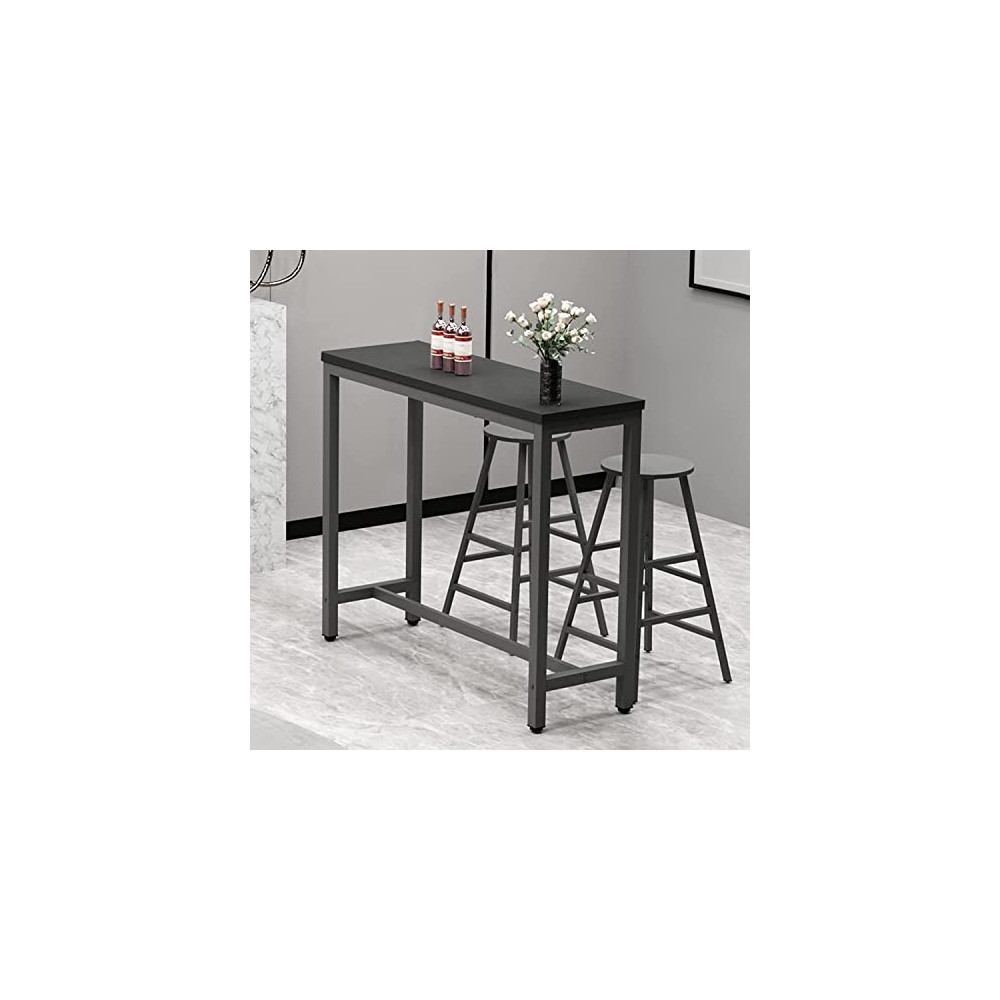 SogesHome Bar Table Set for 2, 3 Pieces Bistro Pub Table Set with 2 Stools, Kitchen Dining Height Table Set for Living Room, 