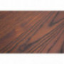 NOBPEINT 3 Piece Bar Table Set 2 Stools Bistro Pub Kitchen Dining Furniture, Rustic Brown