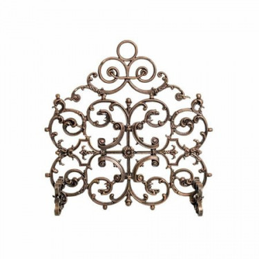 Woodland Direct FS-C1PA-AG 1 Panel Classic Fireplace Screen with Arch44. Antique Gold