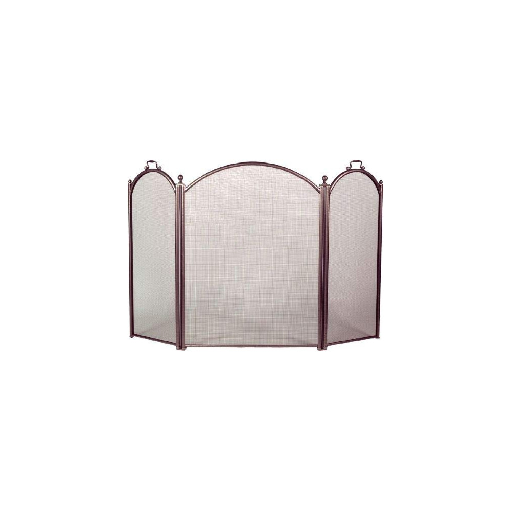 Shop Chimney Bronze 3 Fold Arched Panel Screen - 34 inch
