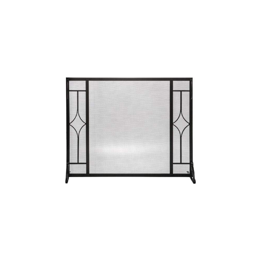 Shop Chimney Black Panel Screen with Diamond Design - 31 inch