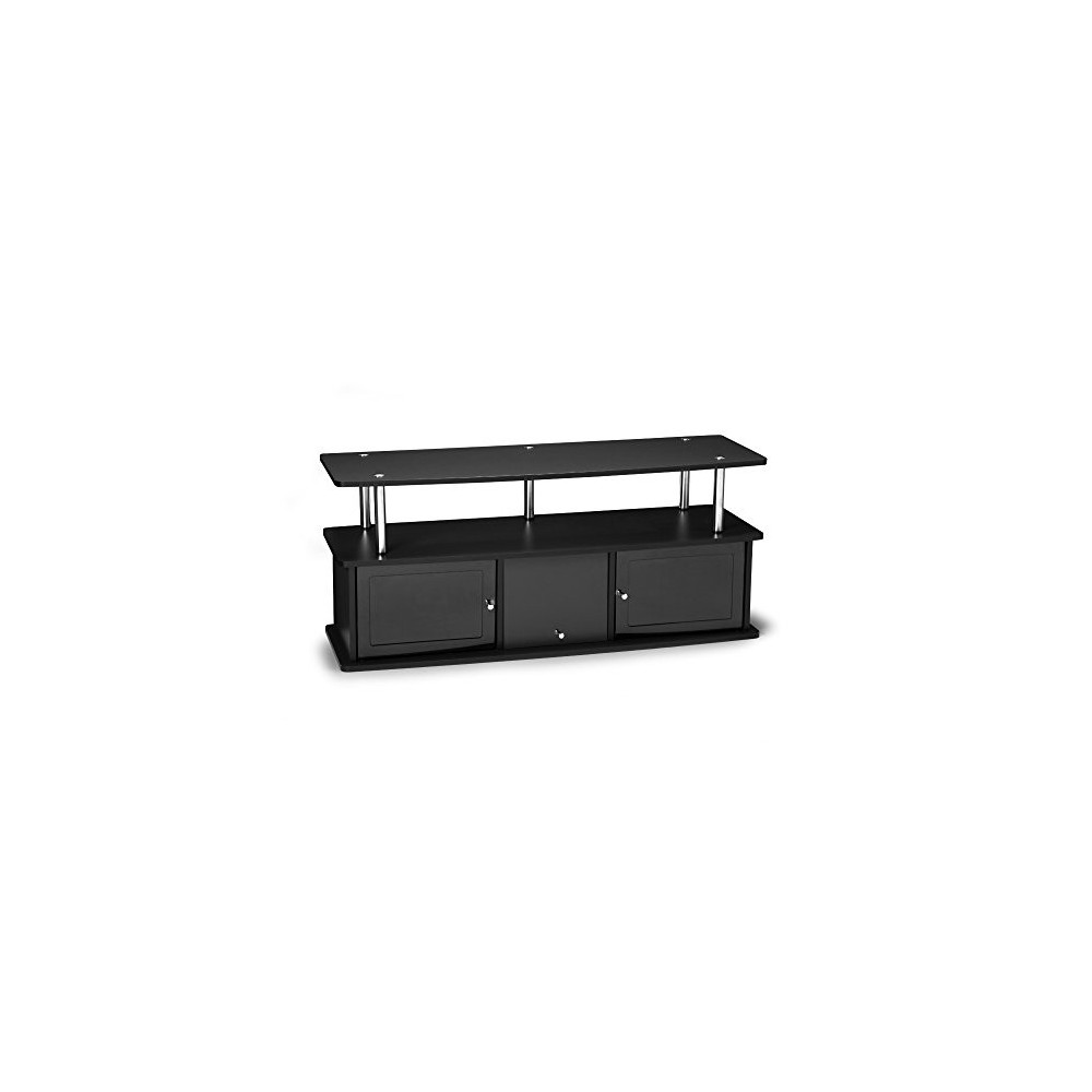 Convenience Concepts Designs2Go TV Stand with 3 Cabinets, Black