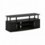 FURINNO JAYA Large Entertainment Stand for TV Up to 50 Inch, Blackwood