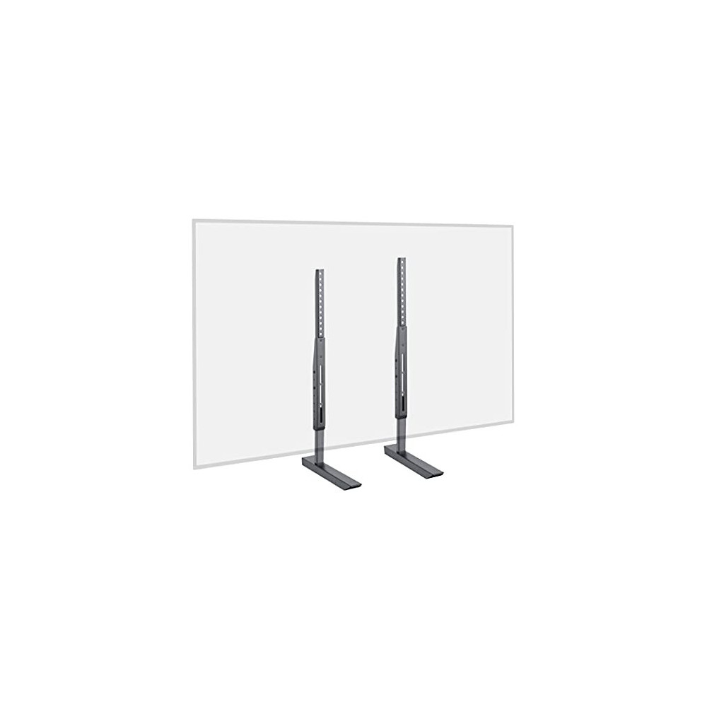 ECHOGEAR Universal Large TV Stand - Height Adjustable Base for TVs Up to 77" - Wobble-Free Replacement Stand Works w/ Any TV 