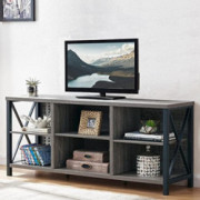 LVB TV Stand for TVs up to 75 Inch, Mid Century Modern Entertainment Center with Storage for Bedroom, Wood Farmhouse Industri