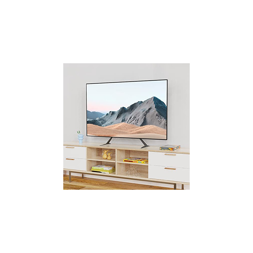 WALI Universal TV Stand Tabletop, for Most 22 to 65 inch LCD Flat