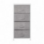 Dresser with 4 Drawers - Tall Storage Tower Unit Organizer for Bedroom, Hallway, Closet, College Dorm - Chest Drawer for Clot